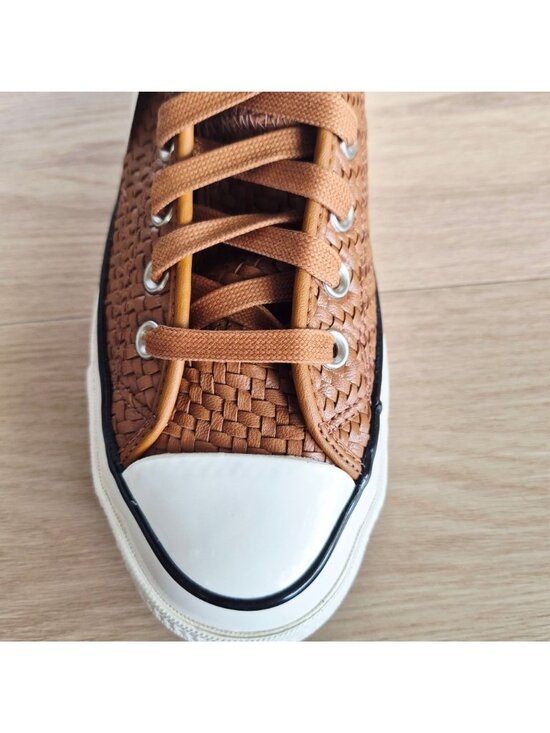 ⭐Converse Chuck 70 Hi Woven Leather Size 7 Men\'s shoes Sneakers Brown A19734C main image 11
